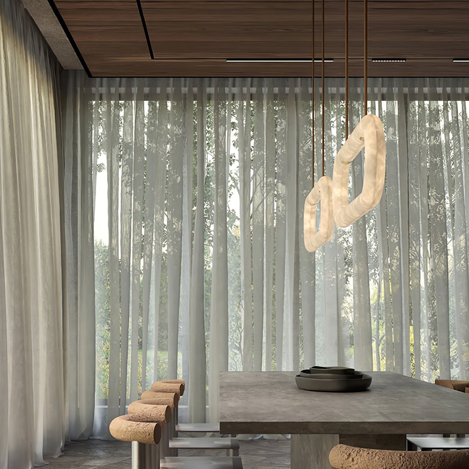 Nerina Alabaster Pendant Light - Aura Lighting