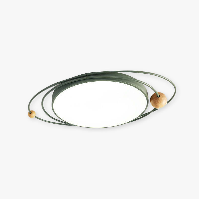 Nordic Diseño Planeta Metal/Madera Lámpara de Techo Blanca/Gris/Verde/Negra/Azul — imagen 1 | Aura Lighting