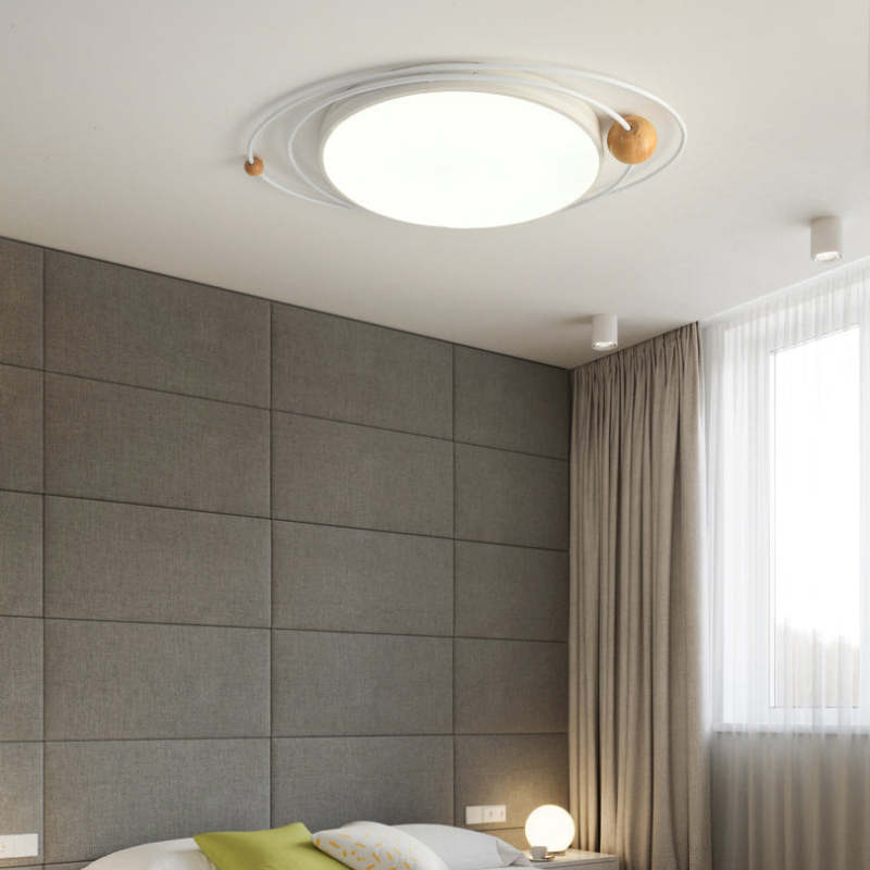 Nordic Diseño Planeta Metal/Madera Lámpara de Techo Blanca/Gris/Verde/Negra/Azul — imagen 11 | Aura Lighting