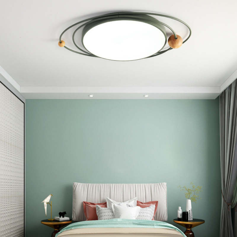 Nordic Diseño Planeta Metal/Madera Lámpara de Techo Blanca/Gris/Verde/Negra/Azul — imagen 12 | Aura Lighting