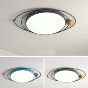 Nordic Diseño Planeta Metal/Madera Lámpara de Techo Blanca/Gris/Verde/Negra/Azul — imagen 17 | Aura Lighting