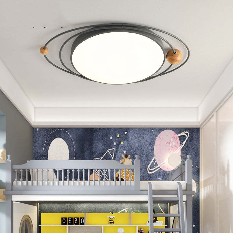 Nordic Diseño Planeta Metal/Madera Lámpara de Techo Blanca/Gris/Verde/Negra/Azul — imagen 3 | Aura Lighting