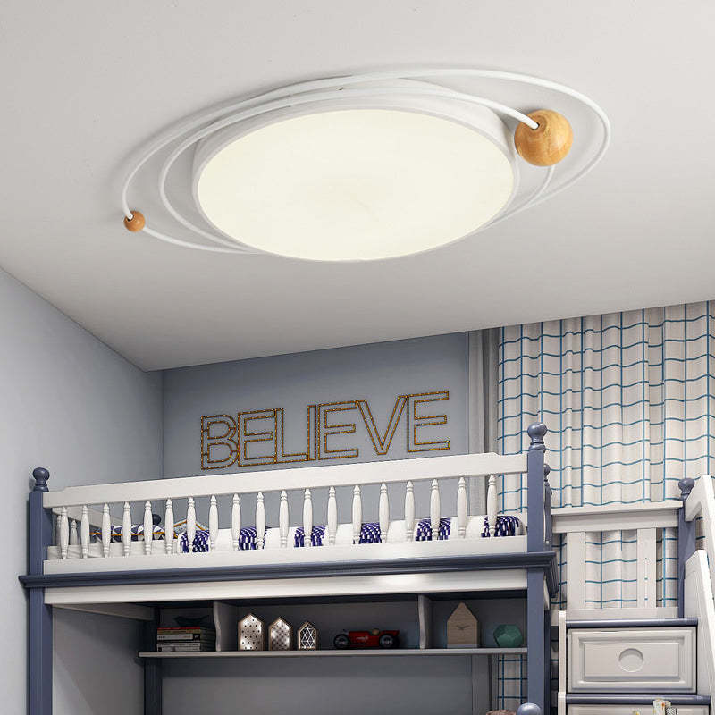 Nordic Diseño Planeta Metal/Madera Lámpara de Techo Blanca/Gris/Verde/Negra/Azul — imagen 5 | Aura Lighting