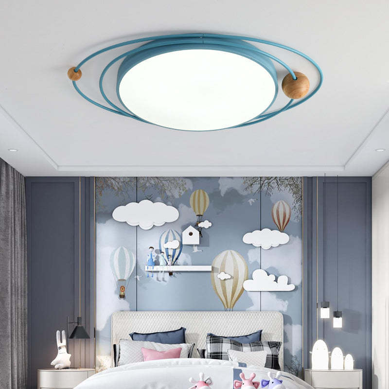 Nordic Diseño Planeta Metal/Madera Lámpara de Techo Blanca/Gris/Verde/Negra/Azul — imagen 7 | Aura Lighting
