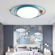 Nordic Diseño Planeta Metal/Madera Lámpara de Techo Blanca/Gris/Verde/Negra/Azul — imagen 7 | Aura Lighting