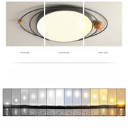 Nordic Diseño Planeta Metal/Madera Lámpara de Techo Blanca/Gris/Verde/Negra/Azul — imagen 9 | Aura Lighting