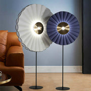 Mira Moderna Geométrica Metal LED Lámpara de Pie Blanco/Azul — imagen 2 | Aura Lighting