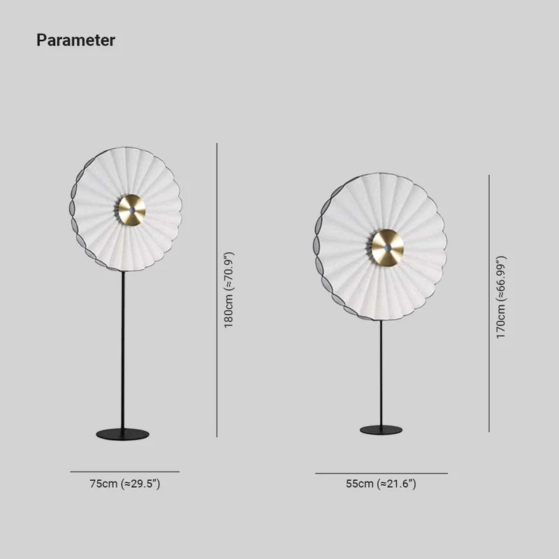 Mira Moderna Geométrica Metal LED Lámpara de Pie Blanco/Azul — imagen 4 | Aura Lighting