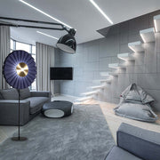 Mira Moderna Geométrica Metal LED Lámpara de Pie Blanco/Azul — imagen 8 | Aura Lighting