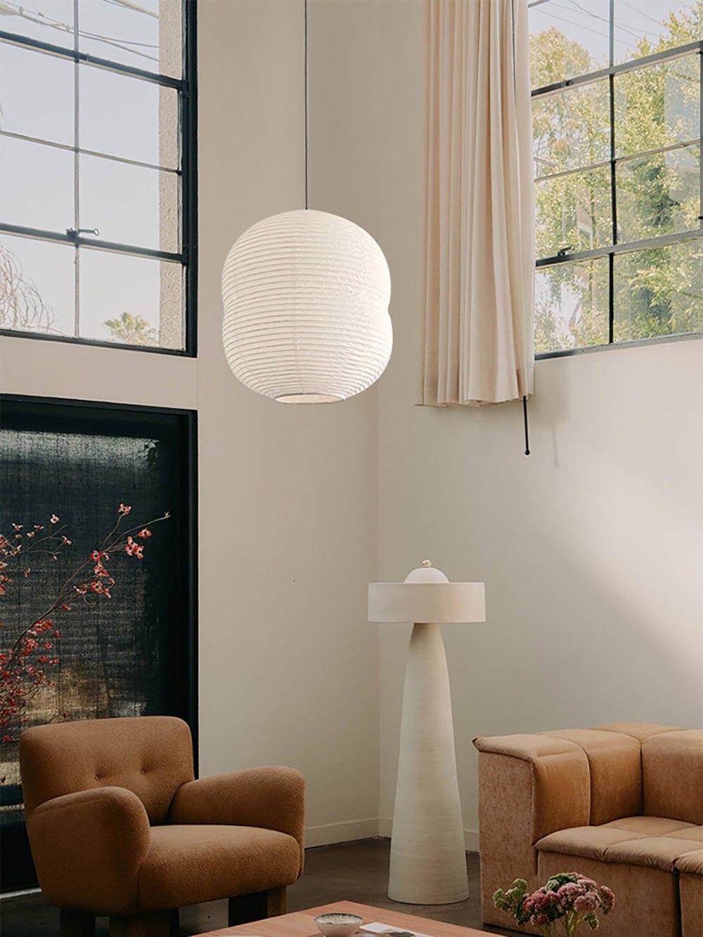 Washi Paper Mini Pendant Light - Aura Lighting