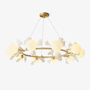Evenielis Floral Brass Chandelier - Aura Lighting