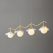 Evenielis Floral Brass Chandelier - Aura Lighting
