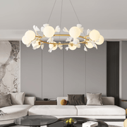 Evenielis Floral Brass Chandelier - Aura Lighting