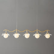 Evenielis Floral Brass Chandelier - Aura Lighting