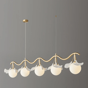 Evenielis Floral Brass Chandelier - Aura Lighting