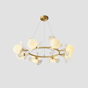 Evenielis Floral Brass Chandelier - Aura Lighting