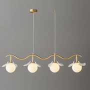 Evenielis Floral Brass Chandelier - Aura Lighting