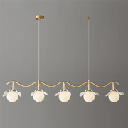 Evenielis Floral Brass Chandelier - Aura Lighting