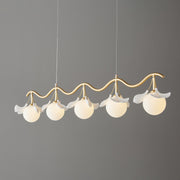 Evenielis Floral Brass Chandelier - Aura Lighting