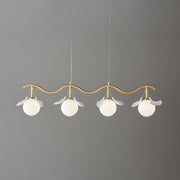 Evenielis Floral Brass Chandelier - Aura Lighting