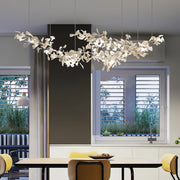 Elorus Double Layer Combination Gingko Chandelier - Aura Lighting