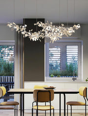 Elorus Double Layer Combination Gingko Chandelier - Aura Lighting