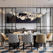 Elorus Double Layer Combination Gingko Chandelier - Aura Lighting