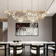 Elorus Double Layer Combination Gingko Chandelier - Aura Lighting