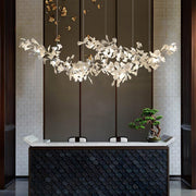 Elorus Double Layer Combination Gingko Chandelier - Aura Lighting