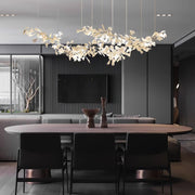 Elorus Double Layer Combination Gingko Chandelier - Aura Lighting