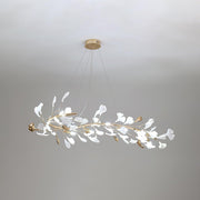 Ovyneth Postmodern Luxury Gingko Metal Ceramics Chandelier - Aura Lighting