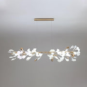 Ovyneth Postmodern Luxury Gingko Metal Ceramics Chandelier - Aura Lighting