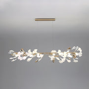 Ovyneth Postmodern Luxury Gingko Metal Ceramics Chandelier - Aura Lighting