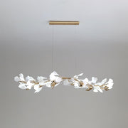 Ovyneth Postmodern Luxury Gingko Metal Ceramics Chandelier - Aura Lighting