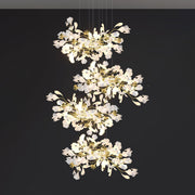 Eurzoris Gingko Metal Leaf Chandelier - Aura Lighting