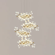 Eurzoris Gingko Metal Leaf Chandelier - Aura Lighting