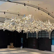 Eurzoris Gingko Metal Leaf Chandelier - Aura Lighting