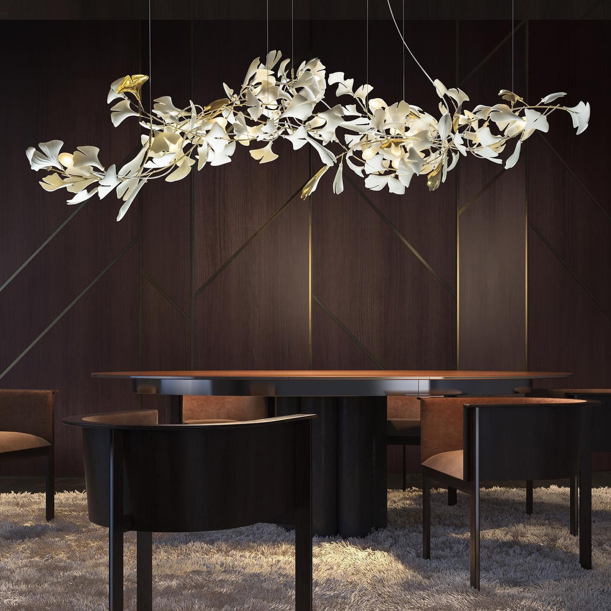 Gingko Chandelier A - Aura Lighting