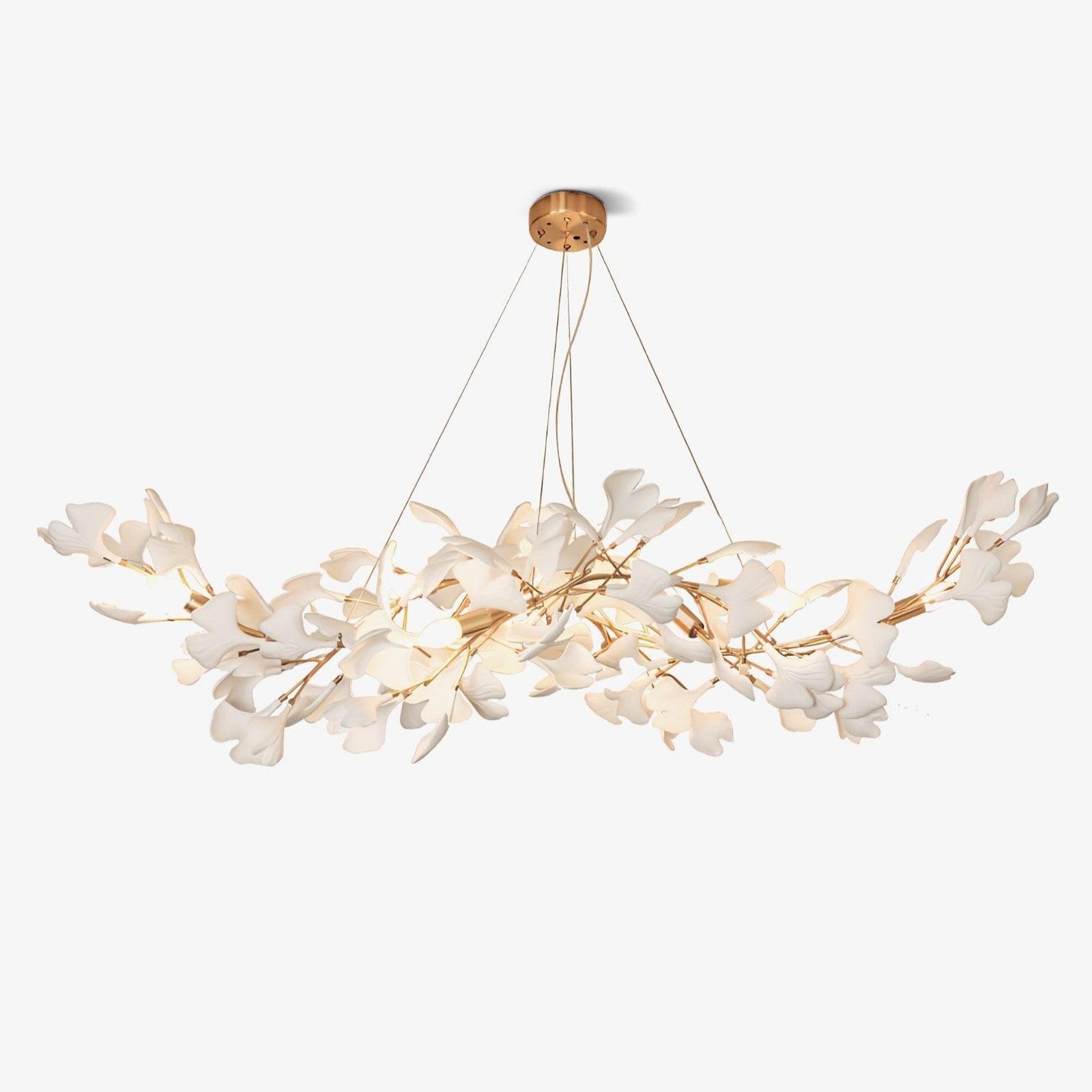 Vashayra Floral Capiz Shell Chandelier - Aura Lighting