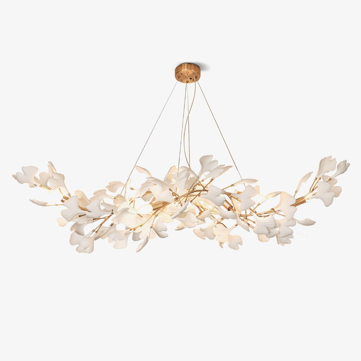 Vashayra Floral Capiz Shell Chandelier - Aura Lighting