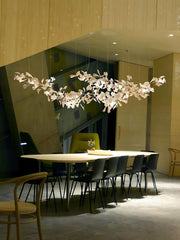 Vashayra Floral Capiz Shell Chandelier - Aura Lighting
