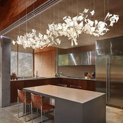 Vashayra Floral Capiz Shell Chandelier - Aura Lighting