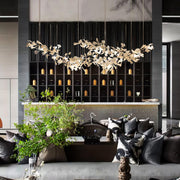 Vashayra Floral Capiz Shell Chandelier - Aura Lighting