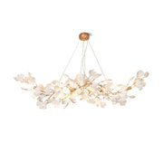 Vashayra Floral Capiz Shell Chandelier - Aura Lighting