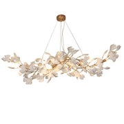 Vashayra Floral Capiz Shell Chandelier - Aura Lighting
