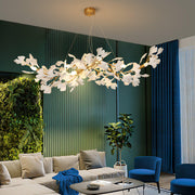 Vashayra Floral Capiz Shell Chandelier - Aura Lighting