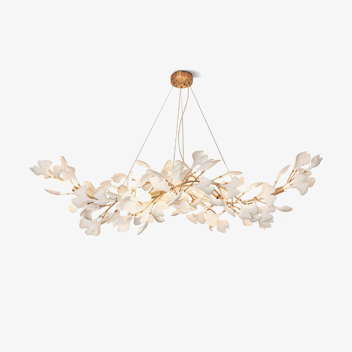 Vashayra Floral Capiz Shell Chandelier - Aura Lighting