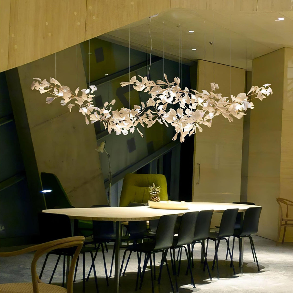 Vashayra Floral Capiz Shell Chandelier - Aura Lighting