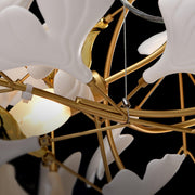 Olivia Lámpara de Araña Gingko Art Decó Inclinada Hacia Abajo — imagen 10 | Aura Lighting
