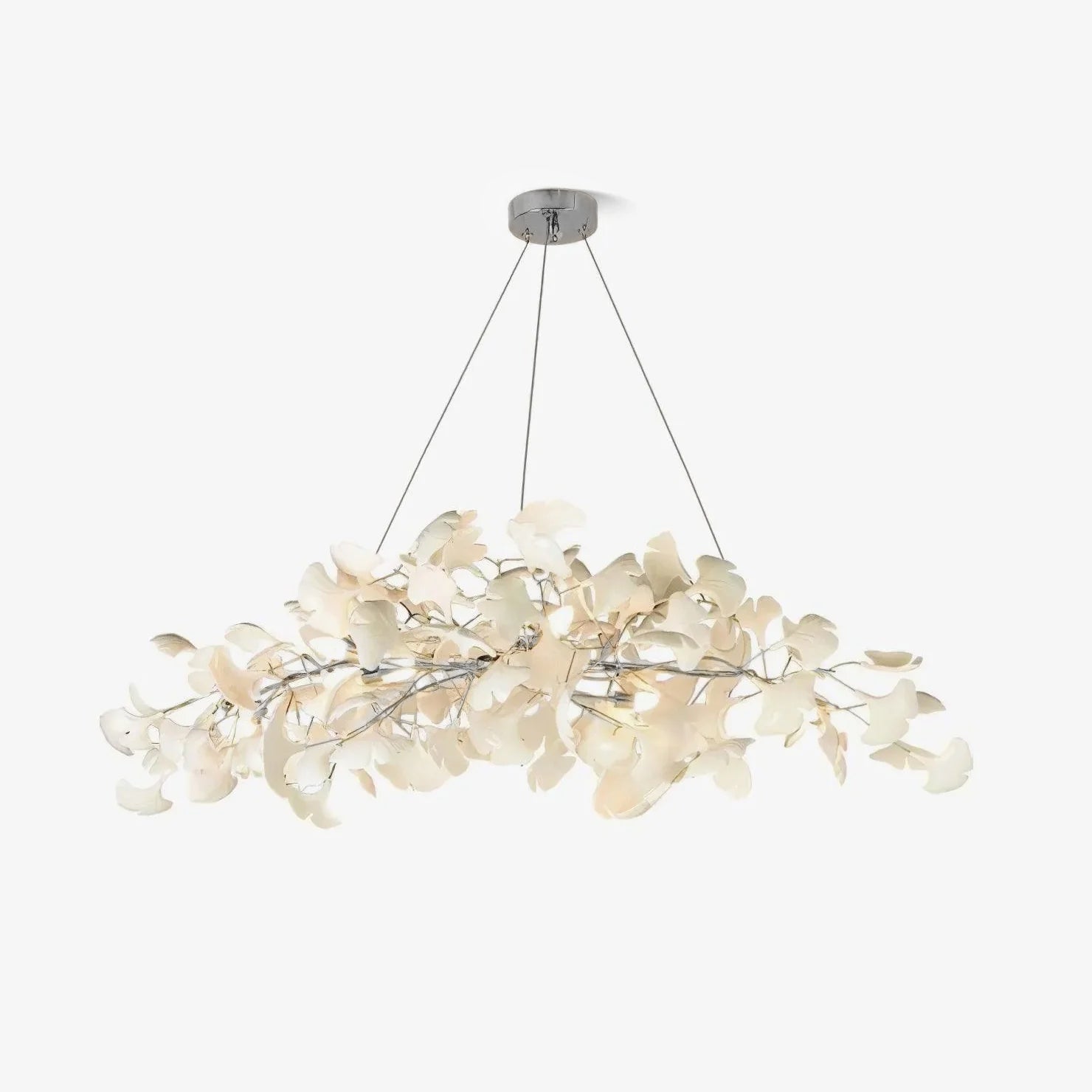 Olivia Lámpara de Araña Gingko Art Decó Inclinada Hacia Abajo — imagen 16 | Aura Lighting